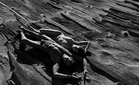 Couple on sand